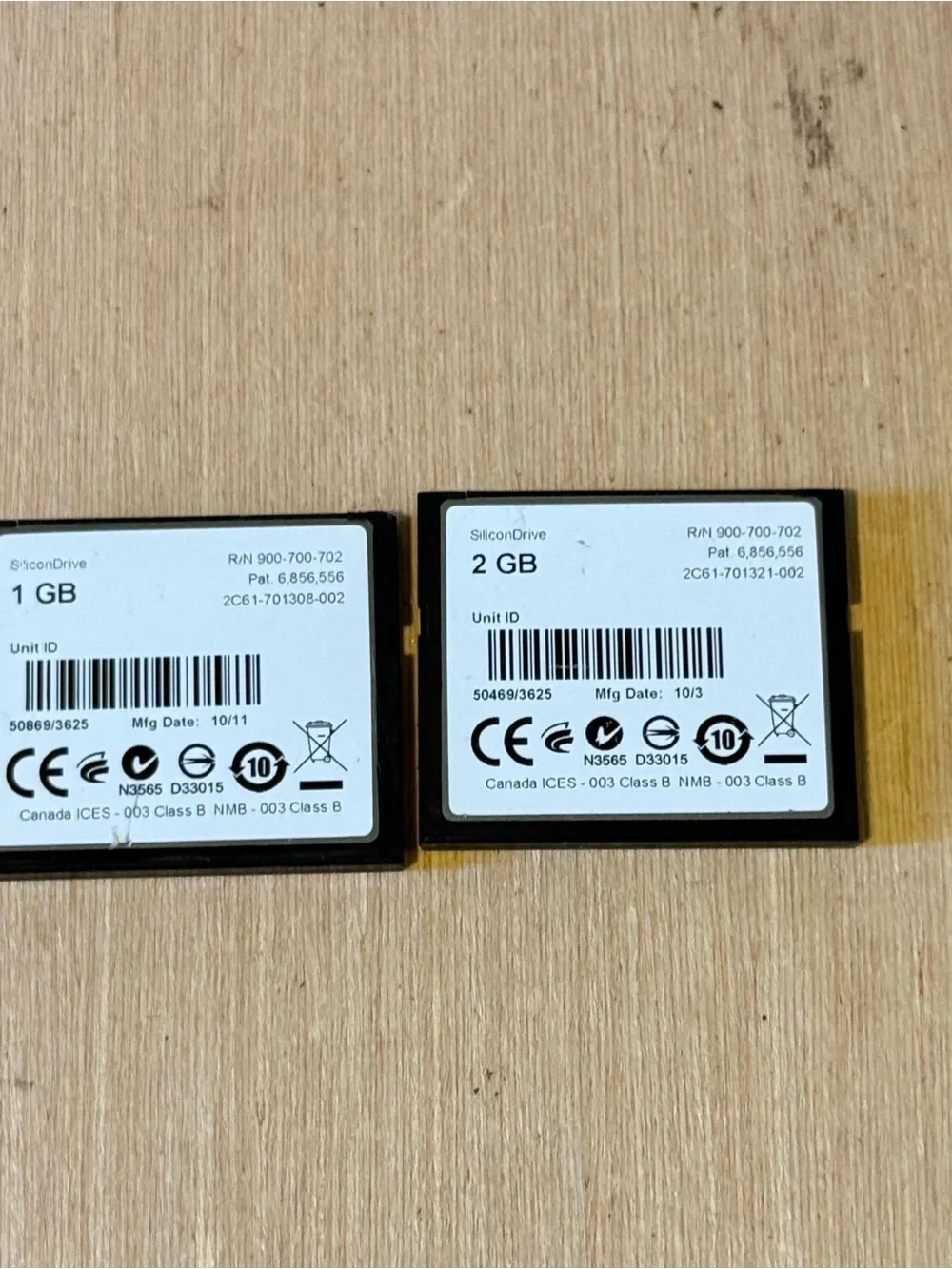 2-Western Digital SiliconDrive SSD-C01GI-3625, 1/2GB PATA Card“UNTESTED”Read Blw